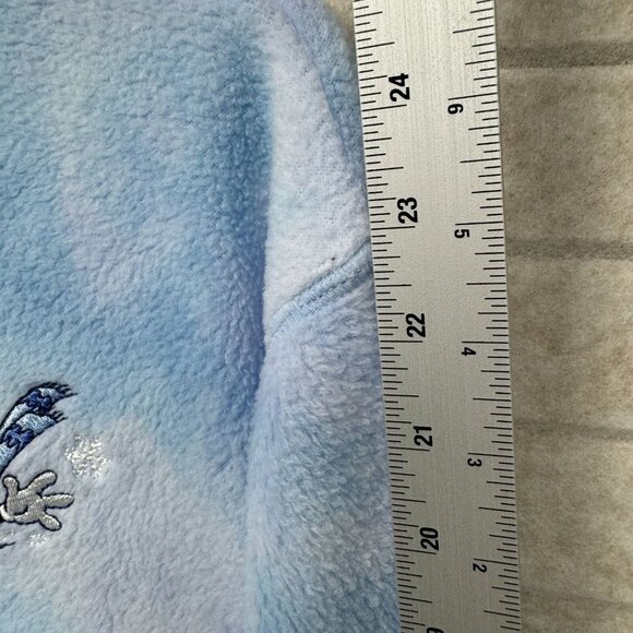 Disney Mickey & Pluto Blue Fleece 1/4 Zip Pullover Women’s 18W/20W Embroidered - Picture 11 of 14